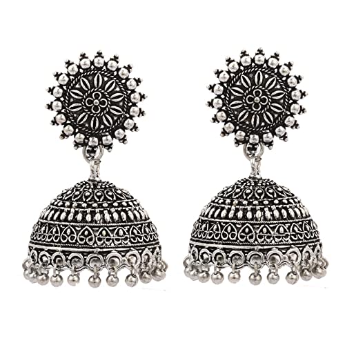 V L IMPEX Sun Shape Lightweight With Silver Beads Silver Plating Oxidised Girls Jhumki Earrings (B09Q1DY54X) Amazon Price History, Amazon Price Tracker