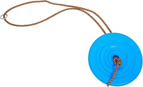 VICASKY S Octagonal Petal Hanging Tree Swing Blue Plastic Outdoor Garden Playground Disc for Backyard Fun and Coordination Development Easy to