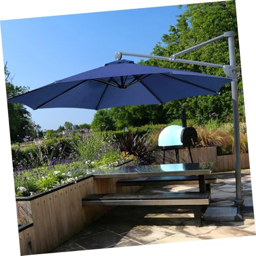 Auvent de rechange pour parasol imperméable et résistant aux intempéries en polyester marine - 6