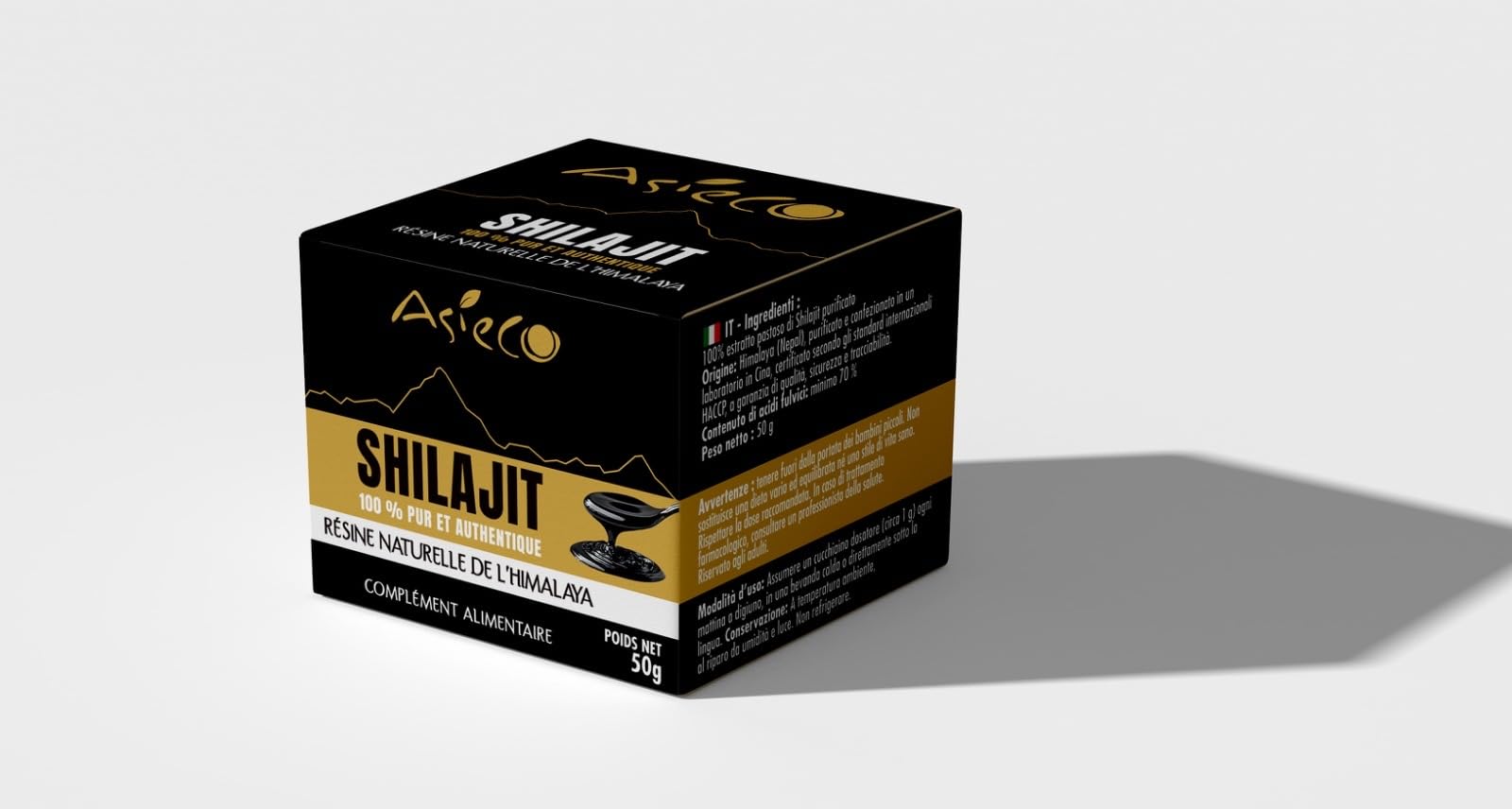 Shilajit del Himalaya - Resina natural - 50 g - Maceta
