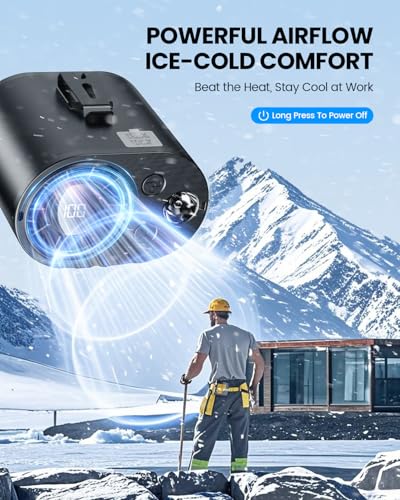 Image of coldSky Waist Clip Fan With 10000mAh Battery, 10 Speeds
