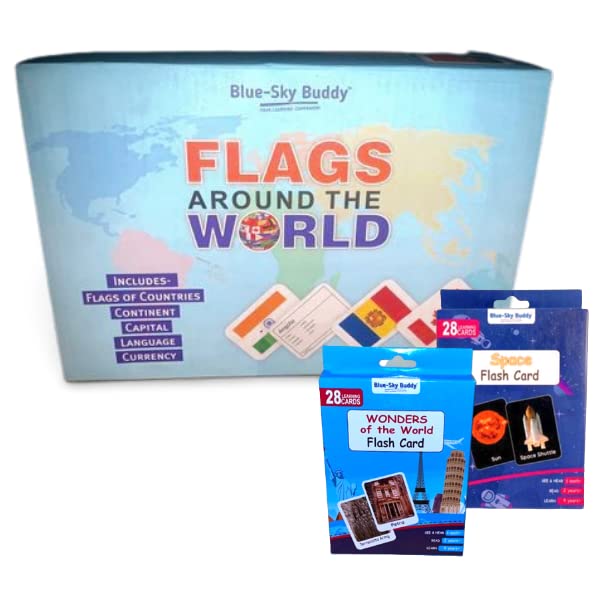 Buy Countries s Flashcards for Kids with Wonders of World &Space Flash