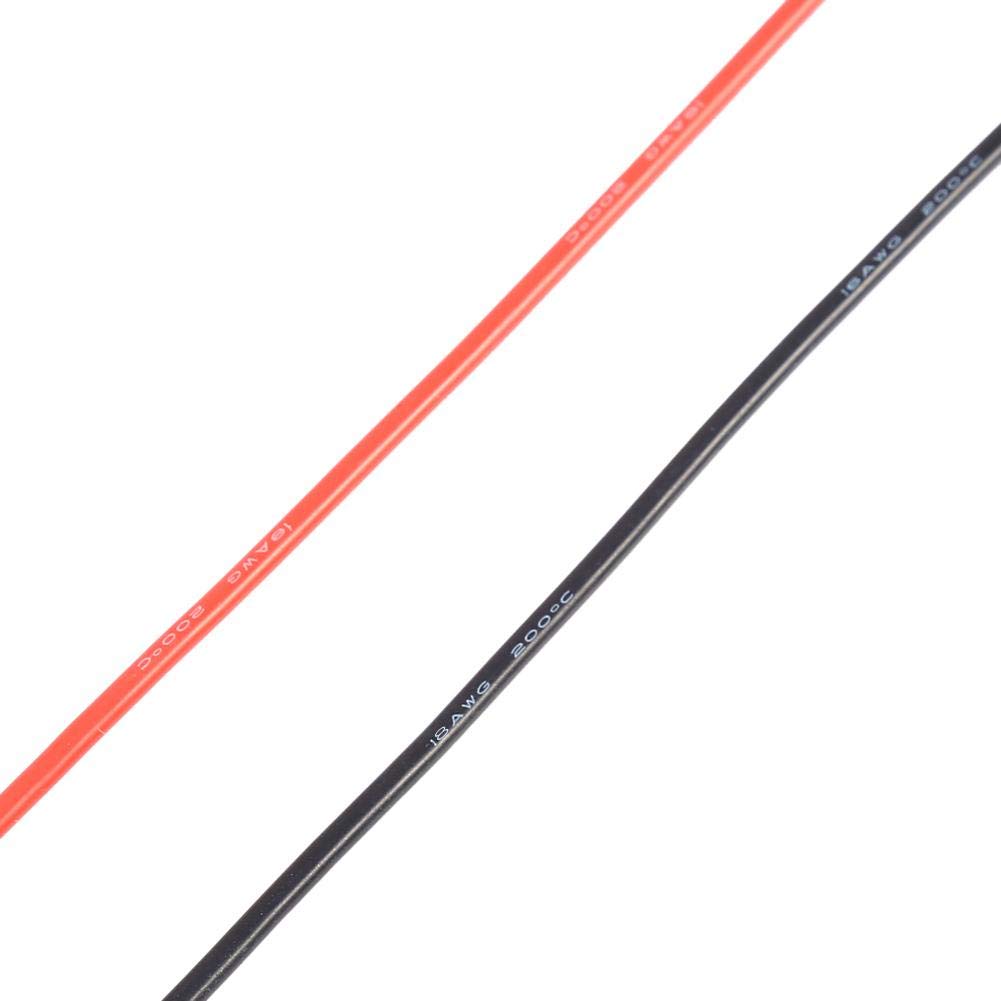 Amazon | シリコン ワイヤー コード 18AWG ケーブル 赤黒 インストール 