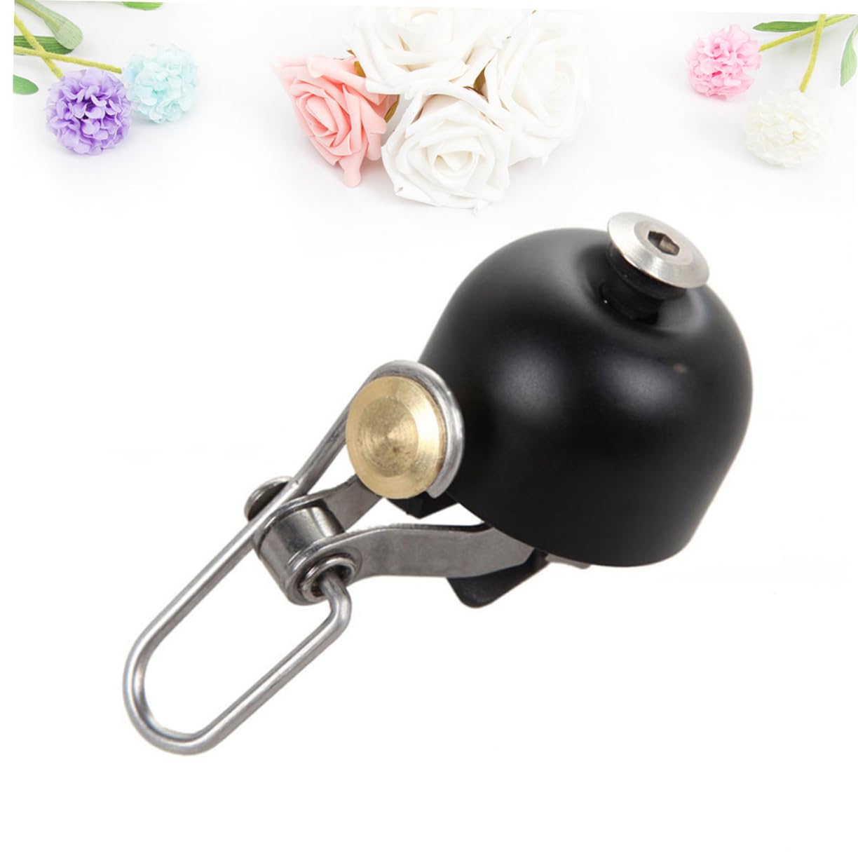 POPETPOP Glocke Fahrradklingel Kupfer ich Erwachsene Schild Black