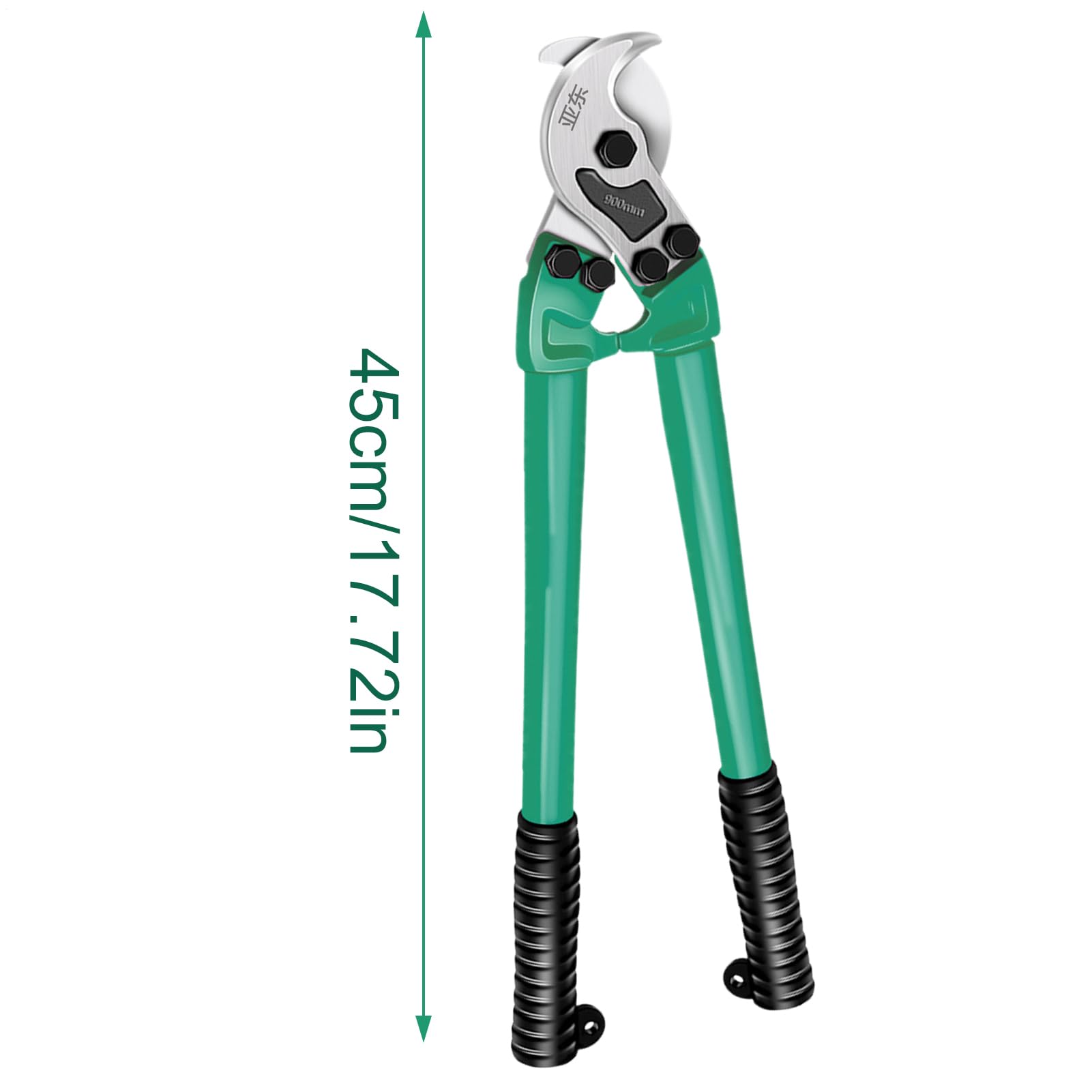 Cortacables, Cizalla Cortapernos, Cizalla Para Alambre, 45cm Acero Al Carbón Para Cable Eléctrico Y Automotriz Para Trabajos De Bricolaje Taller Y Uso Doméstico