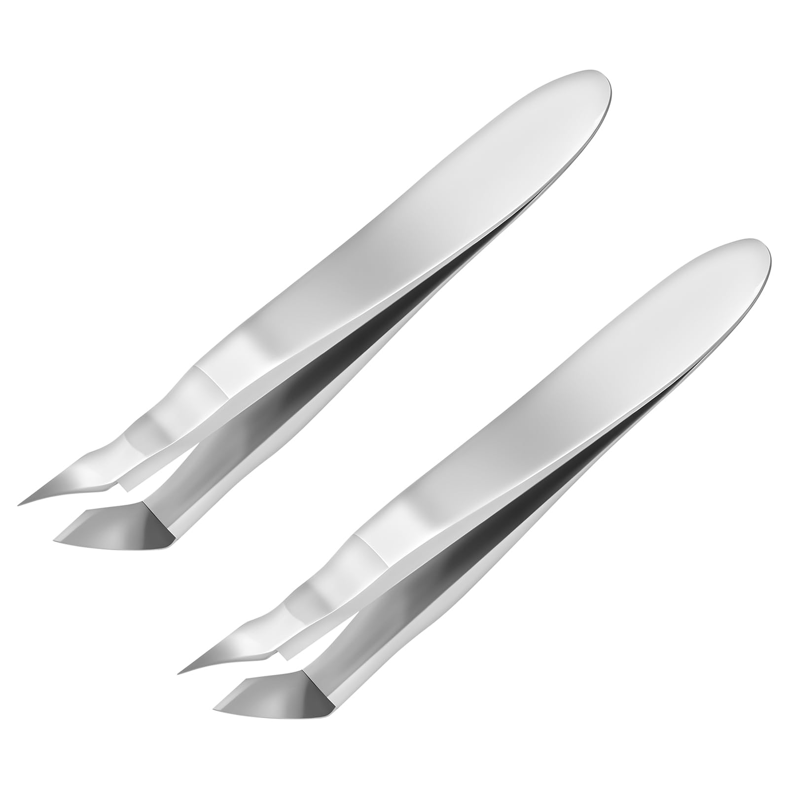 JJUNW Pinza per cuticole per unghie in acciaio inossidabile, pinzette piccole per cuticole, forbici dritte per cuticole, punte affilate, taglierina angolare, taglierina cuticole per unghie, strumento
