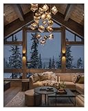 Doté d'un abat-jour en verre lisse et transparent et d'un style de glaçon innovant, il améliore l'esthétique de votre décoration intérieure tout en offrant un éclairage optimal.