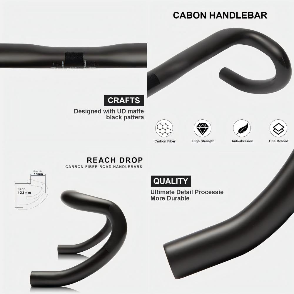 RXL SL cintre vélo route carbone 31 8 guidon velo de route carbone routage externe drop cintre velo UD mat 420mm