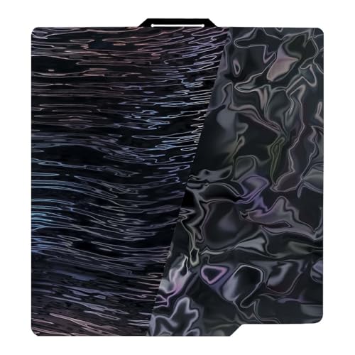 Image of IdeaFormer-3D Smooth PER Build Plate 257x257 mm, Flexible Abstract Water Ripples+Wood Grain PER Spring Steel Bed Plate for Bambu Lab X2D /X1 /X1C /X1E /A1 /P1P /P1S /P2S