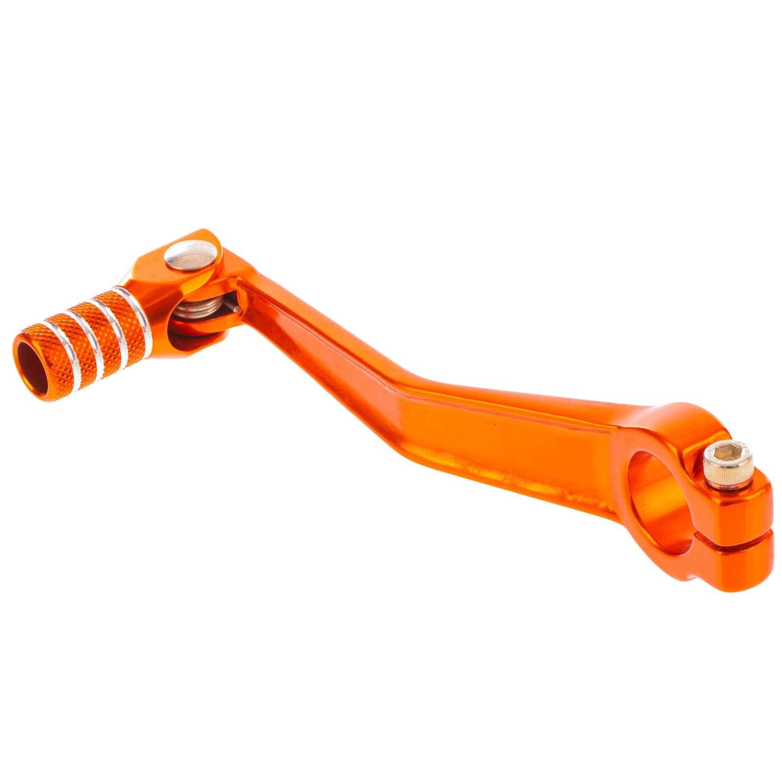 Enduro Sport/Tuning SET Kickstarterhebel + Fußschalthebel klappbar (mit Haltekugel+Feder, Federspannung einstellbar), Farbe orange