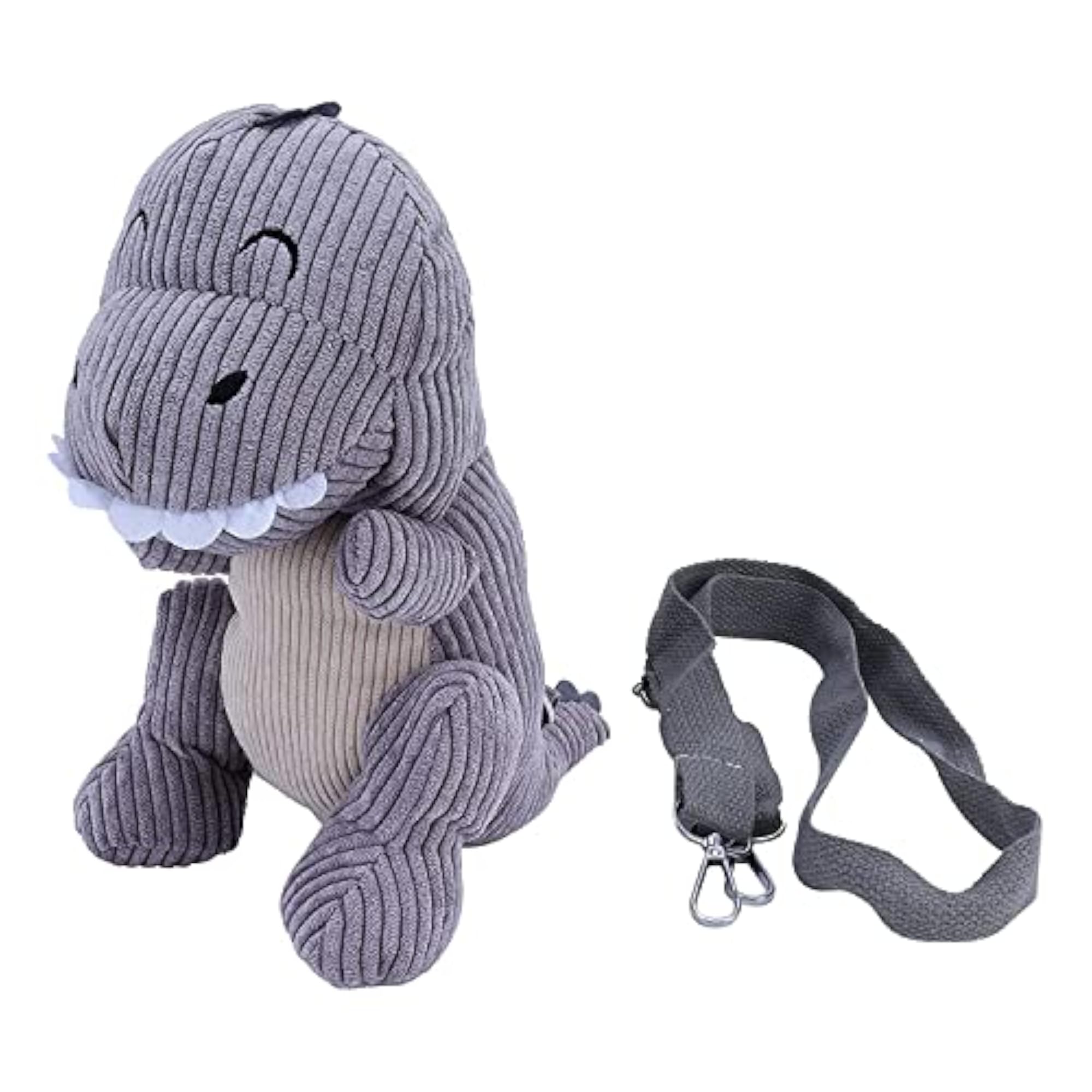 Cute Dinosaur Pattern Plush Messenger Bag for Kids