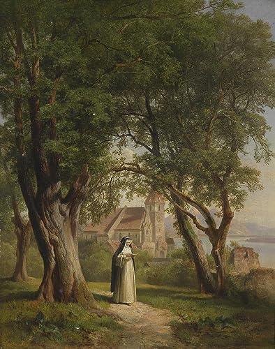 Tableau peinture célèbre d'Anton Hansch toile murale salon 60x90cm