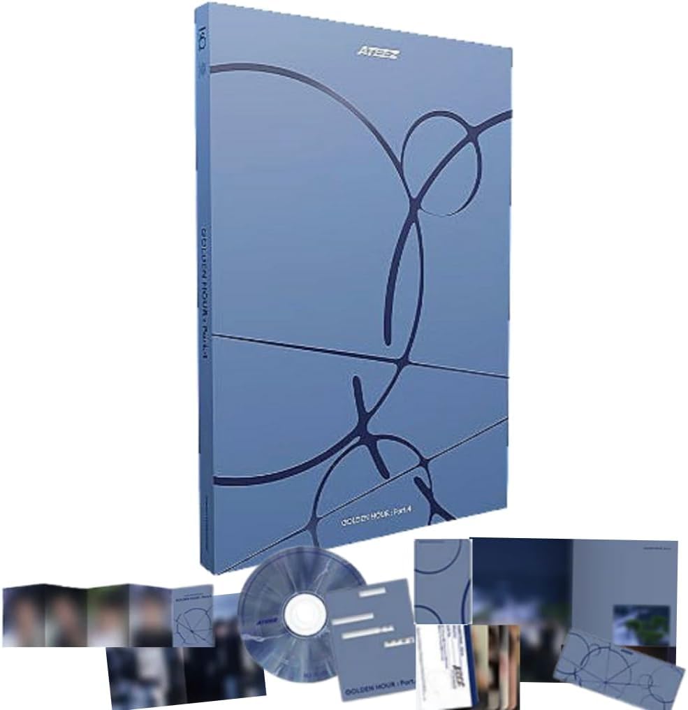 Careflection ATEEZ GOLDEN HOUR Part.4 Album Photobook + CD + 2Photocard + Accordion Book + Sticker + Folded Poster (Adrenaline)-picture-26