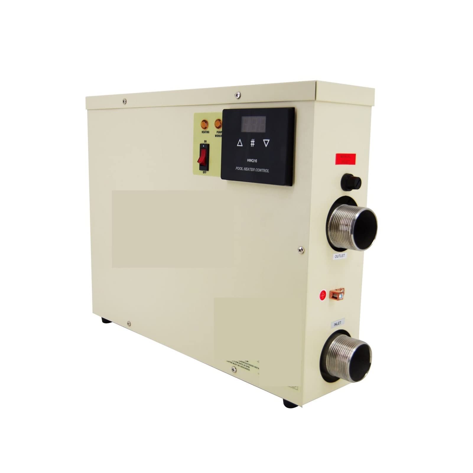Riscaldatore per Piscina Riscaldatore a Temperatura costante della Piscina 9KW Riscaldamento Estremo Impermeabile Touch Screen for Vasca da Bagno in Spa Pompa di Calore per Piscina