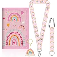 Regenbogen Brustbeutel für Mädchen – Süßer Mini Geldbeutel mit Umhängeband + Schlüsselanhänger | Stylisches Portemonnaie & praktische Aufbewahrung für Münzen, Karten & Scheine (Regenbogen)