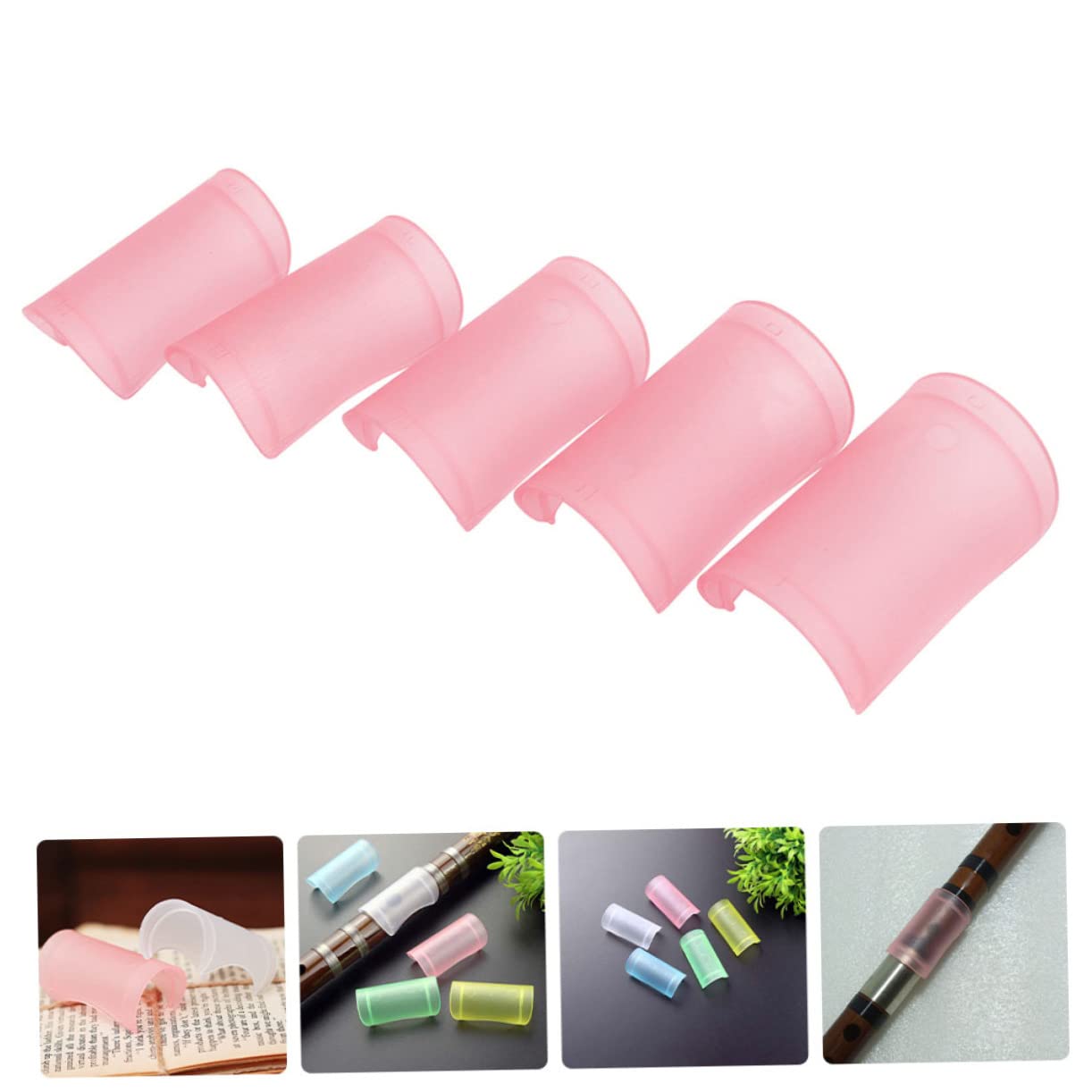 BESPORTBLE 5Pcs Flute Film Covers Durable Protective Flute Film Cases Lightweight and Portable Stylish Design and Decoration
