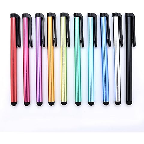 Yizhet 10 Universal Capacitive Touchscreen Stylus Touch Pen Styli for all Capacitive Touchscreen Devices Smartphone Tablet - Clip Design (10-Pack) Cover