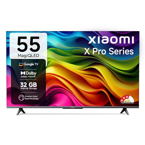 Xiaomi 138 cm (55 inches) X Pro QLED Series Smart Google TV L55MA...