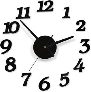 VORCOOL Simple Hanging Clock Decorative Wall Clock with Silent Movement for Home Living Room