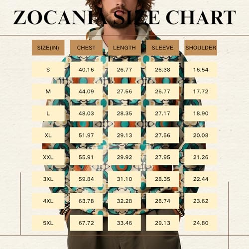 ZOCANIA Men's Fashion Hoodies Sweatshirts Mandala Print Ribbed Long Sleeve Pullover Sweatshirt Hoodies for Men2