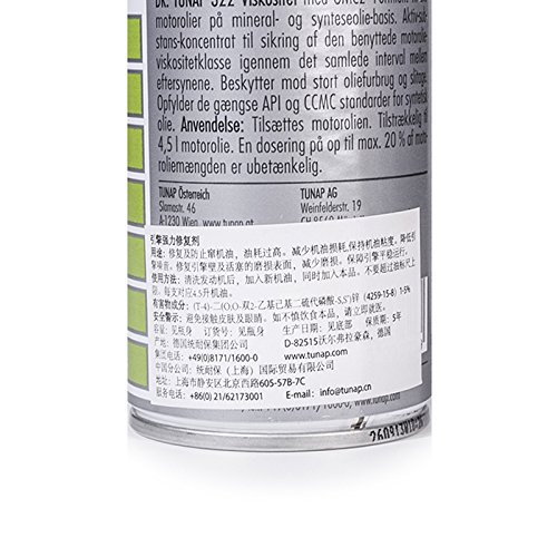 Tunap 322 additivo olio stabilizzatore viscosita