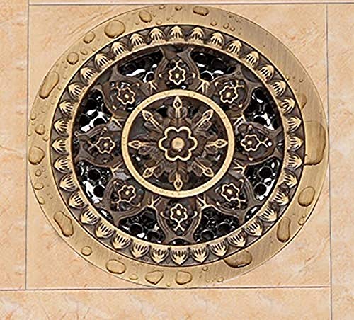 N/A Floor drain Floor drain copper antique deodorant floor drain round bathroom shower room bathroom toilet sewer deodorant washing machine floor drain