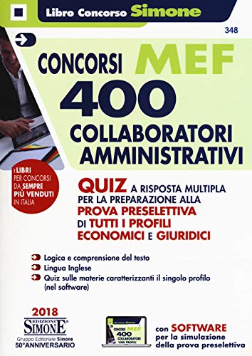 Concorso MEF. 400 collaboratori amministrativi