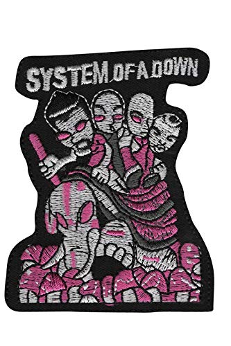 Photo de System Of A Down Purple Écusson Patch en fer brodé sur accessoire