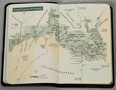 Graphic Image US National Parks Guide & Journal, Genuine Leather, British Tan, 3.25"x4.80      Unknown Binding – Day to Day Calendar