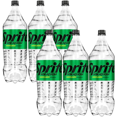 Sprite Zero Açúcar 2 Litros – Pack com 6 Unidades | Refrigerante Sem Açúcar