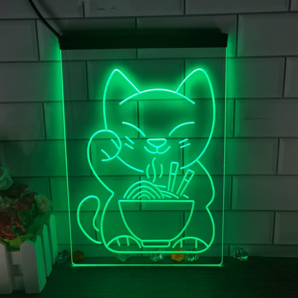 Amazon.co.jp: 招き猫 LED ネオンサイン ラーメン ネオンサイン 招き猫