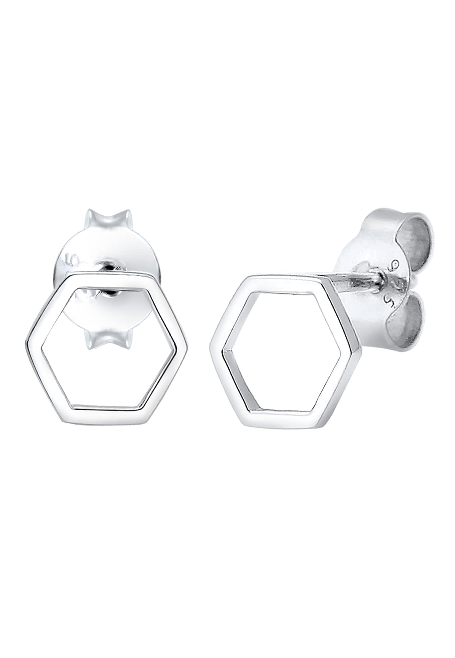 Elli Women's 925 Sterling Silver Xilion Cut Stud Earrings
