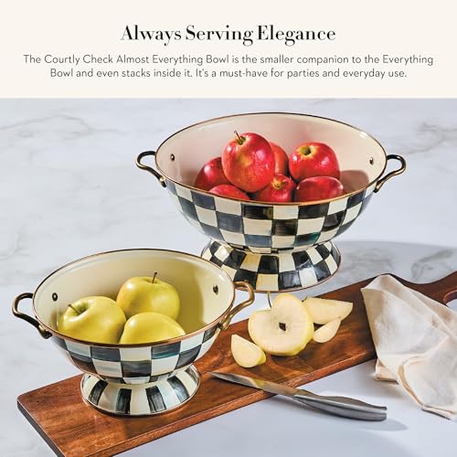 Mackenziechildsenamelbowlsmallservingbowlforentertainingalmosteverythingbowlblackandwhitecourtlycheck Urban Country Home Decor Mackenzie childs enamel bowl small serving bowl for entertaining almost everything bowl black and white courtly check urban country home decor