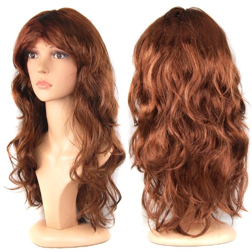 TRIXES Parrucca di Capelli Ricci e Lunghi da