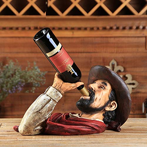 Statue belle petit casier à vin : artisanat de collection rétro - 3