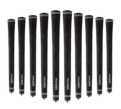 Grip de golf MAZEL noir mi-taille haute densité pour fers et hybrides