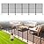 12 Panels Decorative Garden Fence Animal Barrier Outdoor Privacy Screen Freestanding Air Conditioner Fence Garden Edging Border Black Metal Temporary Fencing for Yard Landscape Patio