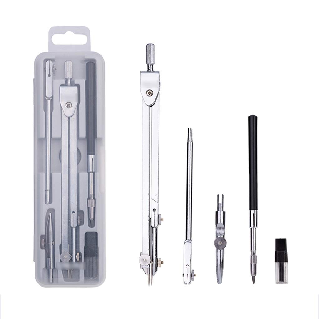 Compás De Dibujo Profesional, Compás De Resorte con Bloqueo para Herramientas De Dibujo Geométrico, Kits De Dibujo para Ingenieros, Estudiantes, Herramientas De Medición, A (C)