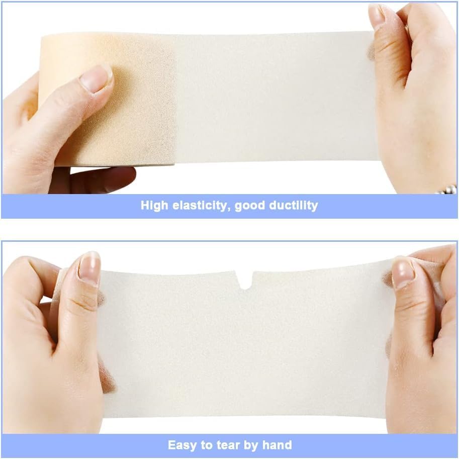 Image of Underwrap Pre Wrap Foam for Use Under Rigid Tape | Soft Base Layer for Ankle, Knee, Wrist & Hand Support | Comfortable, Sweat-Resistant, Easy to Tear 20 mtr (Pink | 6 cm)