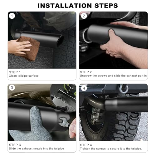 Image of 2.75 Inch Exhaust Tip, 2.75 inch Inlet 3.5 inch Outlet 12 inch Overall Length