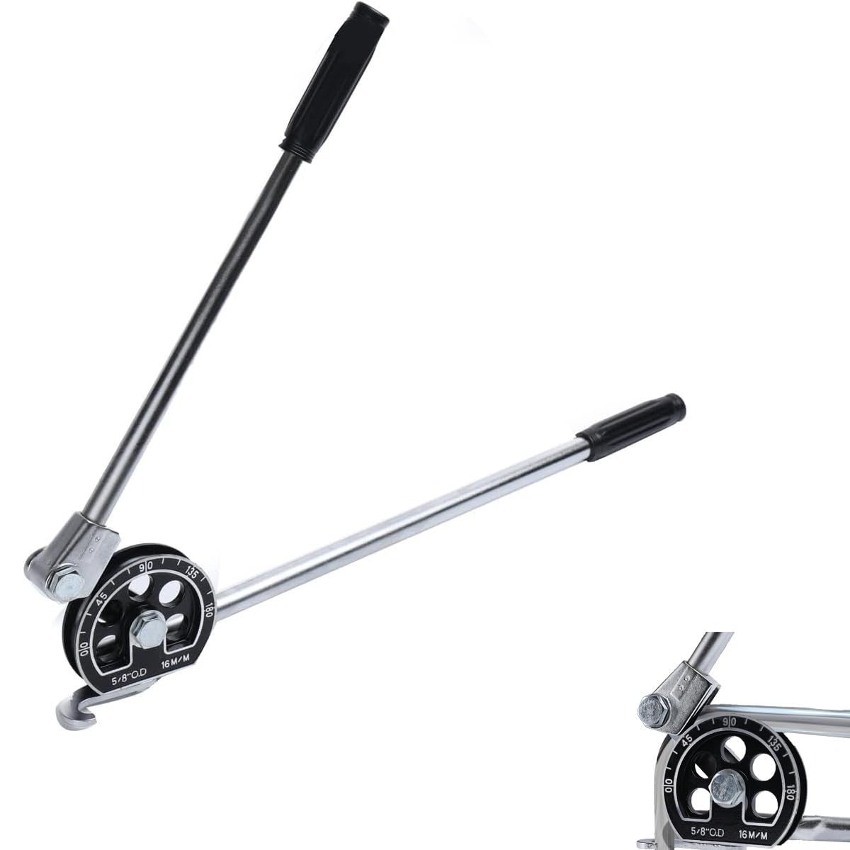 Tubing Bender ECUTEE 5 8 Heavy Duty Pipe Bender 180 Degrees Manual Tubing Bending for Metal Aluminum Copper