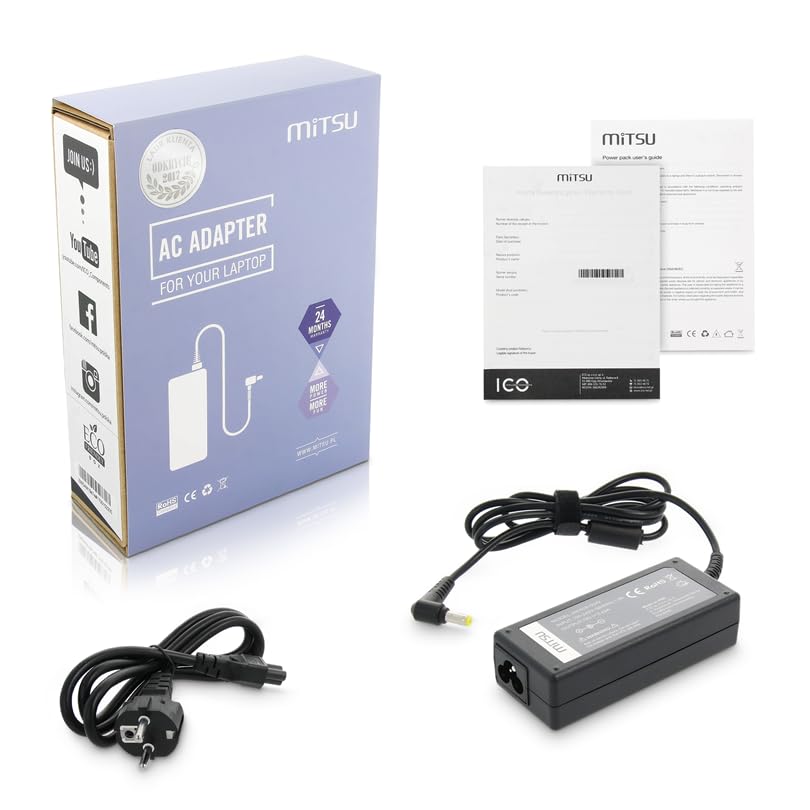 CARGADOR PER PORTÁTIL MITSU 19 V 3,42 A 5,5 X 1,7 - ACER PACKARD BELL