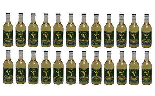 24x 500 ml Retsina Malamatina Super Spar Set geharzter Weißwein aus Griechenland 24 Flaschen Weiß Wein + 2 Probiersachets a 10 ml Olivenöl von Kreta gratis