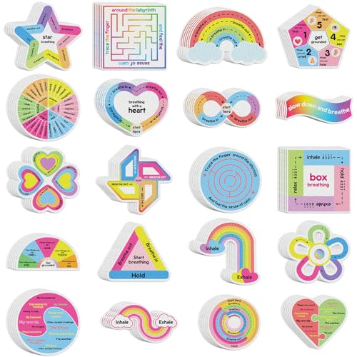Autocollants sensoriels réutilisables Libima, lot de 180 stickers texturés pour l'anxiété