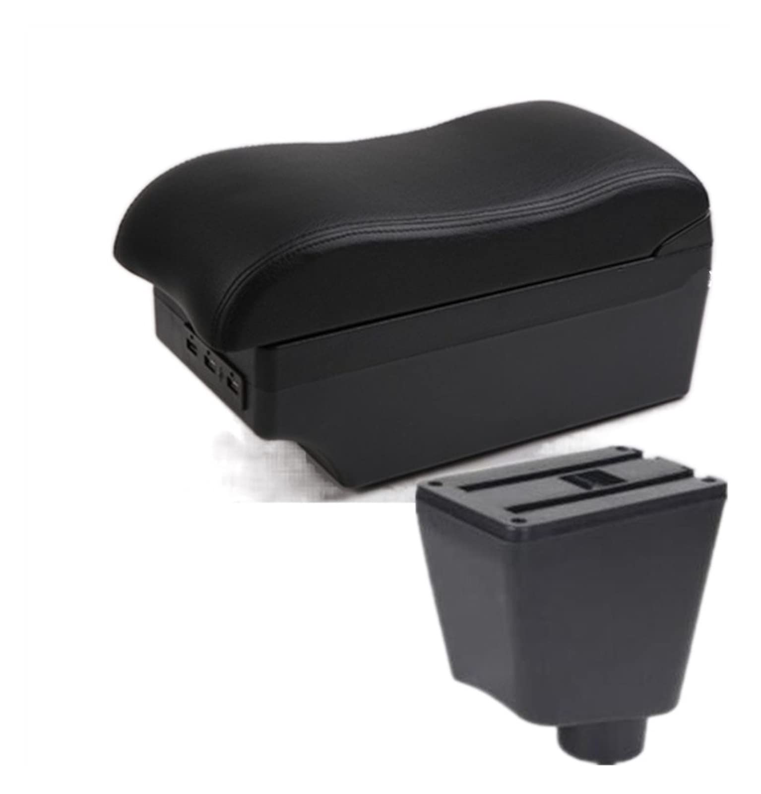 For Renault For Captur For Clio 4 Car Armrest Box Car Accessories Storage Box Holder Ashtray USB 2015-2018(C2 7 USB)