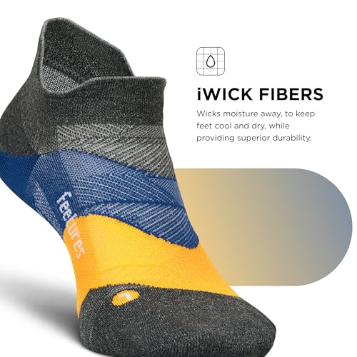 Image of Feetures Elite Light Cushion Mini Crew Sock - Sport Sock with Targeted Compression