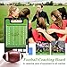 Pure Vie Premium Double-Sided Football Coaching Board Rugby Tactics Clipboard Gridiron Football Coach Dry Erase Whiteboard with Erase, Pen - Sporting Goods Training Equipment for Coach and Game Plan