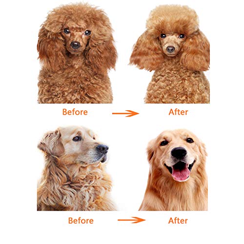 Long Hair Dog Or Cat Comb Grooming With Short And Long Teeth Dematting Knots Tangles Remover Combs Detangler Tool Suitable For Dogs Cats Poodle Horsestainless Steel Pin #TOP4