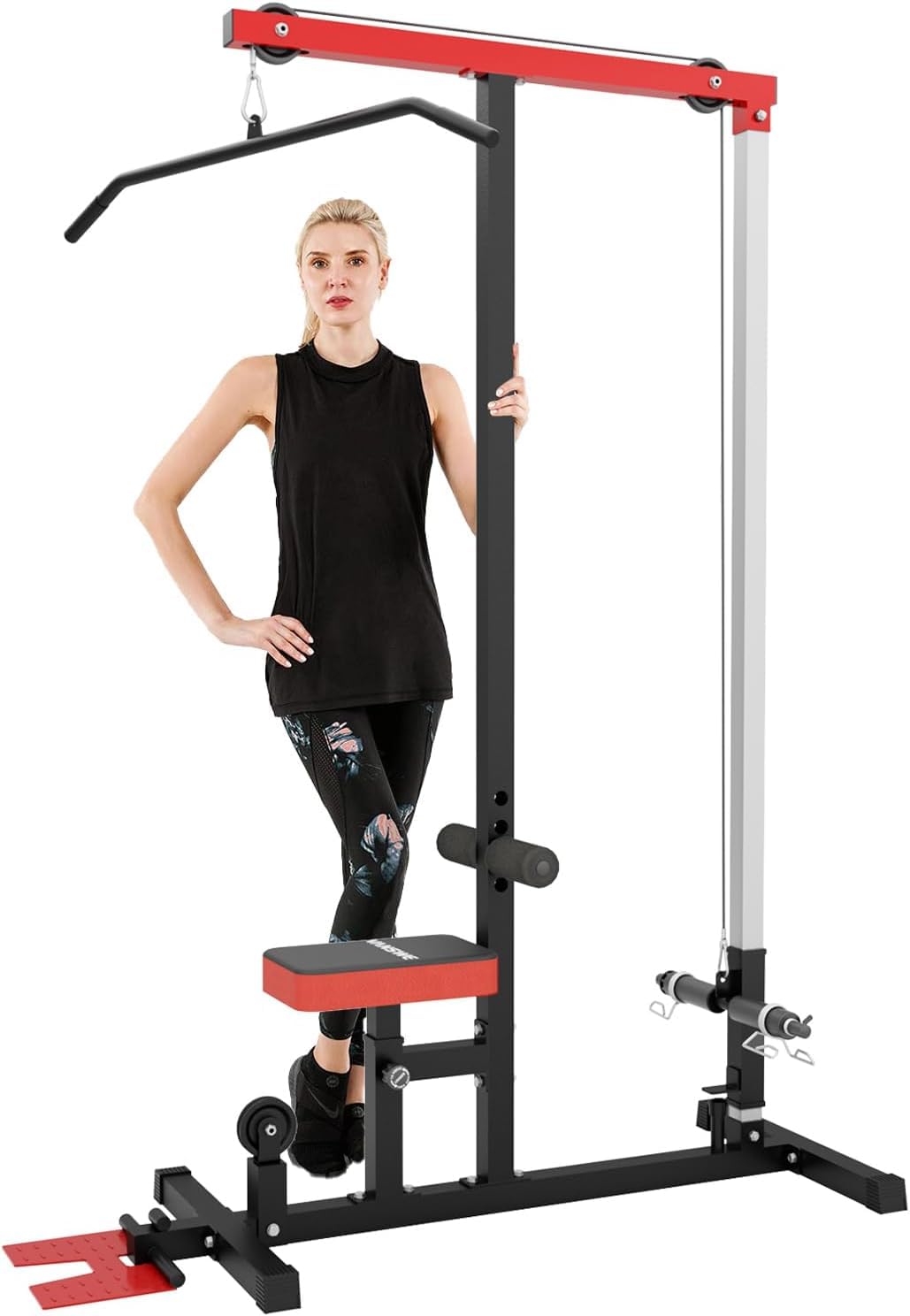 Onetwofit Foldable Rowing Machine And Lat Pull Down Machine