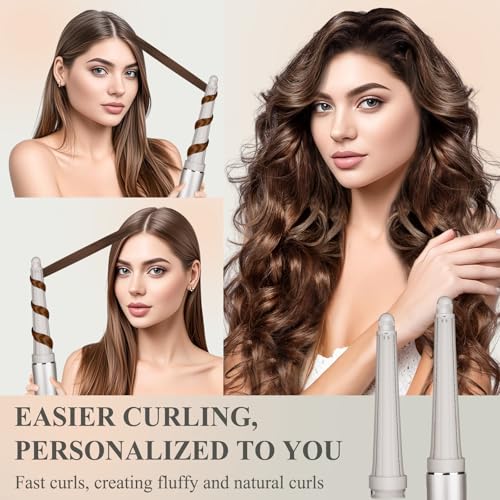 Image of Long Curling Iron Conical Barrels Attachment for Shark FlexStyle, 0.78-1.4Inch Auto-Wrap Curling Iron Curlers to Create Natural Classic and Textured Waves
